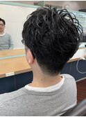 スーツにも似合う/ナチュラルパーマ