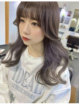 エルパライソ リフォ(Elparaiso Reff) イヤリングカラー×ラベンダーグレー