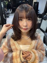 アクアオモテサンドウ(ACQUA omotesando) △ウルフカットレイヤーカット姫カットラベンダーグレージュ