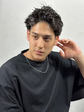 ヒロギンザ 銀座一丁目店(HIRO GINZA) ツーブロックアップバングスタイル