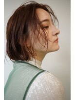 ディスアンドザット あびこ店(THIS&THAT) くせっ毛パーマxラインボブ