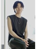 ダークアッシュ ニュアンスパーマ 韓国マッシュs13