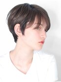 ショート・ボブ/面長/前髪あり/絶壁解消/30代/40代/50代/くびれ