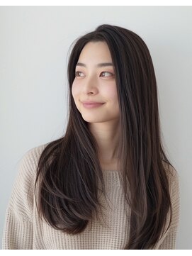 ルシードスタイル アウラ 松戸市五香(LUCIDO STYLE Aura) 大人重めロング【松戸#五香#白髪染め#カラー#髪質改善】