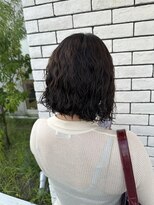 アドラーブル はなみずき店(adorable)&nbsp;プードルパーマボブスタイル20代30代40代透明感