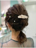 【お呼ばれ結婚式ヘアセット】池袋美容室