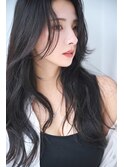 大人小顔魅せロングレイヤー韓国風ヘア