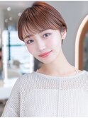 レイヤーボブ/顔周りレイヤー/ミディアムレイヤー/小顔ひし形