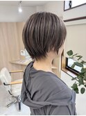 白髪ぼかしハイライト×ショート