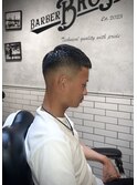 【BarBerBROS】クロップヘア フェードカット バーバーヘア