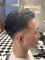 フランクス バーバー ウエストトウキョウ 吉祥寺店(FRANK’S BARBER WEST TOKYO)&nbsp;スパイキーショートブルーブラックフェザーパーマサーフカールY