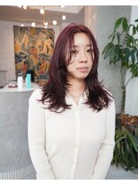 アペロ 柏(Apero)&nbsp;レイヤーセミロング/ローズカラー