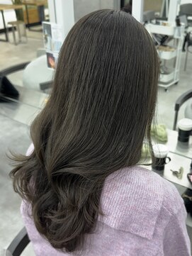 ビューブルー 亀戸錦糸町(VIEW BLUE) ◎小顔前髪顔まわりグレージュロングミディアム