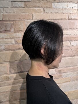 ローグラデーションボブ/ボブ/ショート/髪質改善/白髪/白髪染め