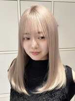 フリーラ 表参道(freera)&nbsp;ミルクティーベージュカラー ブリーチカラー 髪質改善 表参道
