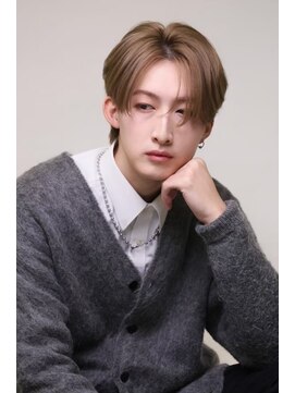 メンズサロン キング 高槻店(Men’s salon K!ng) 韓国マッシュセンターパートツーブロックメンズハイライトウルフ