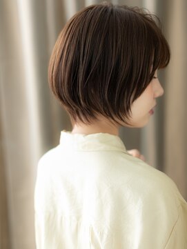 カバーヘア ブリス 川口(COVER HAIR bliss) グレージュブラウンひし形レイヤーショートボブX川口30代40代