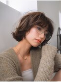 顔周りカット　銀座　ボブ　ボブカット　ハッシュボブ　