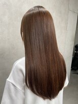 ルノン フィージュ(LUNON fieju)&nbsp;黒髪クラゲヘアーオリーブグレー小顔ココアベージュ