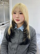 イミュ(IMMU)&nbsp;レイヤーカット　裾ブラック