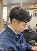 艶感黒髪 華やかカール x ショート(20代向け) パーマ