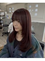 ドレープ(DRAPE)&nbsp;レッドブラウンレイヤーカット