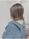 グレージュカラー　ハイライト