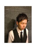 ナチュラル耳出しビジネスショート<銀座><理容室><有楽町>