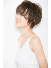 【Euphoria銀座本店／斎藤】セピアベージュ大人ショート