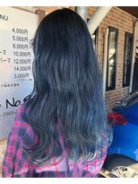 ヘアメイクエイト 丸山店(hair make No.8)&nbsp;【担当＊岩切祐樹】ロング×ネイビーカラー