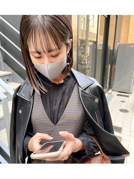 パープル(PURPLE) 切りっぱなしbob☆