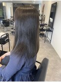 20代30代40代艶感ストレートアッシュグレージュ透明感ロング