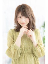 ミック ヘアアンドメイク アップ 駒込店(miq Hair&Make up) 外国人風くびれカール大人フェミニンミディアムウルフc1