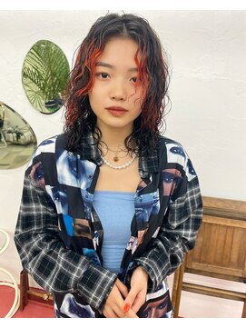 フィン(fin,) fin,/外ハネボブ/セクションカラー/グラデーションカラー