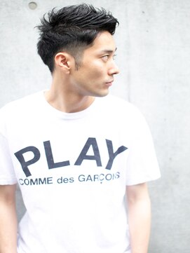 ノーレン 銀座(NOREN) ビジネスショートツイストスパイラルパーマツーブロック刈り上げ