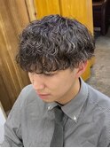 マッシュ×波巻きパーマ