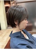 丸みショート/小顔/顔周りカット/レイヤー/白髪/髪質改善/前髪