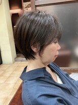 ハピネス クローバー 学園前店(Happiness CLOVER)&nbsp;丸みショート/小顔/顔周りカット/レイヤー/白髪/髪質改善/前髪