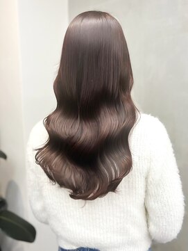 ブロッサム 上尾店(Blossom) 20代30代40代ピンクアッシュ髪質改善カラー艶感ストレート