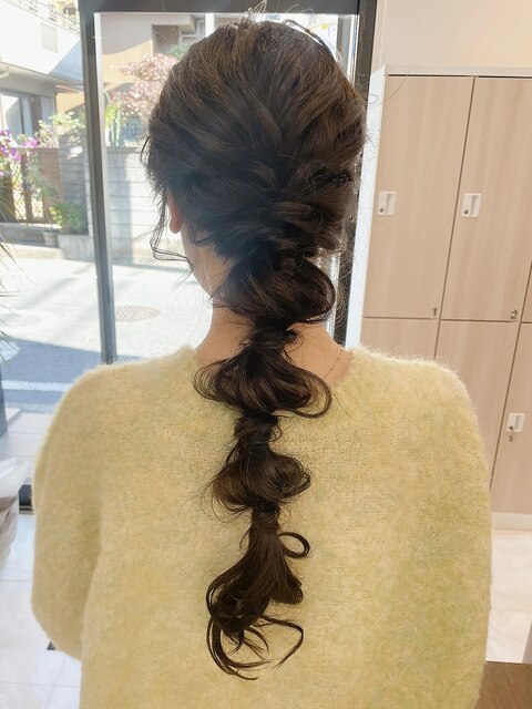 【三村】編み下ろしヘアアレンジ　結婚式ヘア　ヘアセット　草加