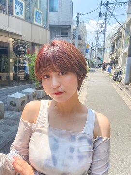 アンバー 池袋(amber) 切りっぱなしボブ/美髪/ピンクブラウン[池袋駅]