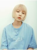 ハイトーンボブ ブロンドベージュ マチルダボブ
