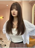 韓国ヘア/顔まわりカット/顔まわりレイヤーカット/前髪あり