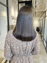 サロウィン 池袋(SALOWIN) ブリーチなしオリーブグレージュ × 大人ミディアム #154