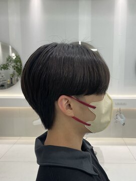 アールプラスヘアサロン(ar+ hair salon) 韓国風シースルーバングマッシュ