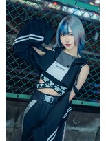 リアイス(Re:ICE)&nbsp;ブルー×ホワイトミディアムウルフ