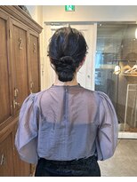 ヘアセット/シニヨン/パーティーヘア/学割/ヘアメイク