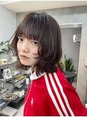 ボブレイヤー ボブウルフ 顔まわりレイヤー
