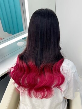 テイス 新宿(TACE) 毛先カラー[ネビージュ/黒髪/小顔/新宿]