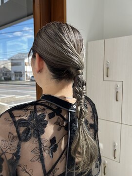 シャルム アロ(Charme Alo) きっちり編みおろしアレンジ